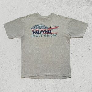 Vintage 90s Miami International Boat Show T Shirt